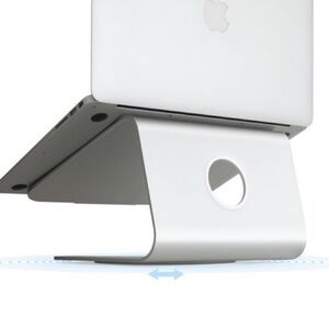 Rain Design mStand360 Silver Laptop Stand w/ Swivel Base, New In Box